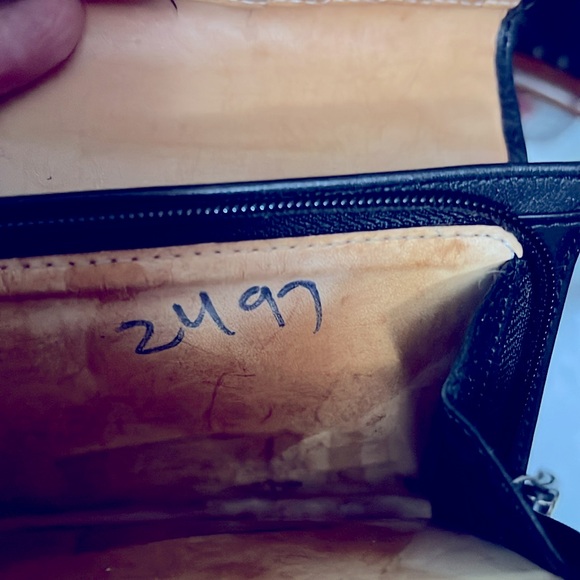 🌺 COACH BIFOLD BLACK LEATHER BUCKLE WALLET - Picture 8 of 10